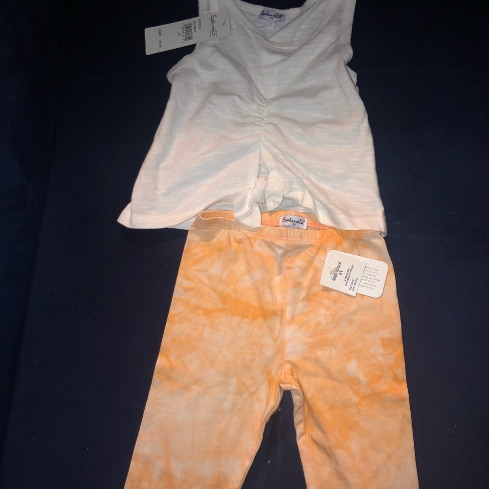 Toddler girl splendid outfit. Tie dye